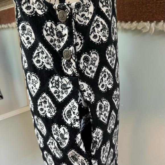 Lucy & Yak Mini Pini Corduroy Heart Print Dress - Picture 7 of 12